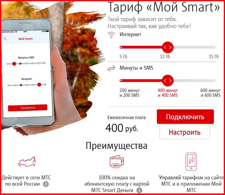 Тарифный план мтс смарт для своих описание тарифа