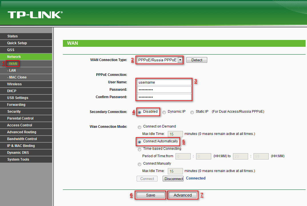 Настройка роутера tp link tl wr741nd