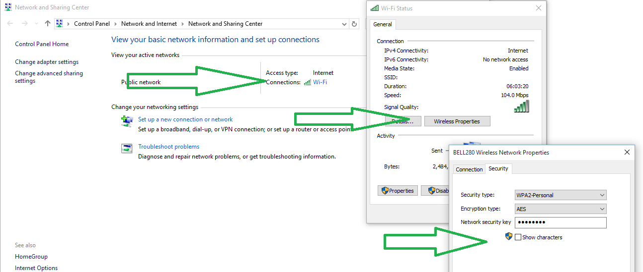 Как посмотреть пароль от wifi windows vista