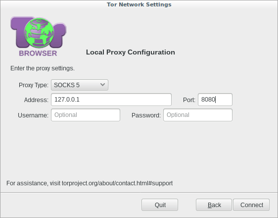 tor browser not connecting proxy hydra