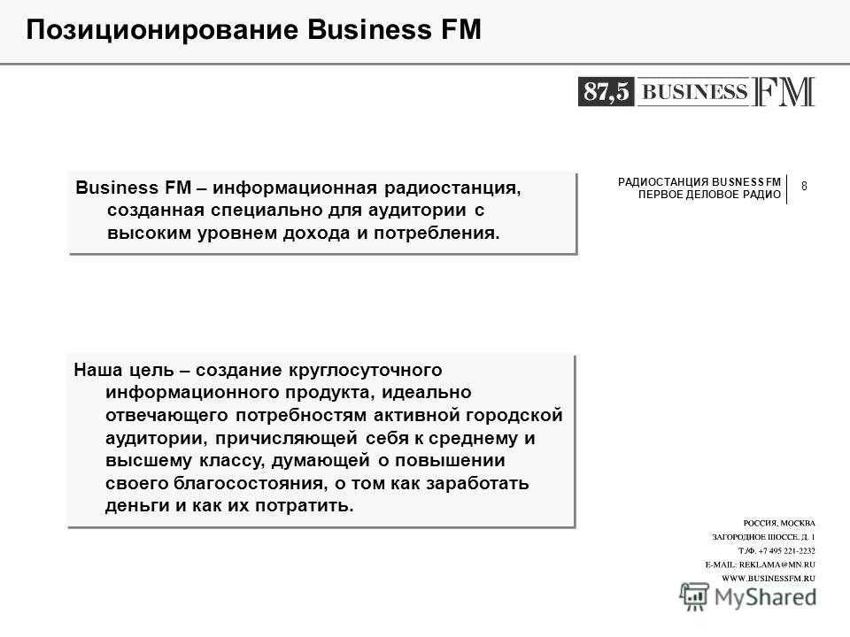 Бизнес-план радиостанции для начинающих