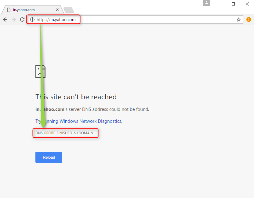 Ошибка dns google chrome