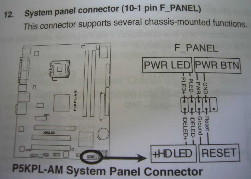 Asus p5kpl vm нет изображения