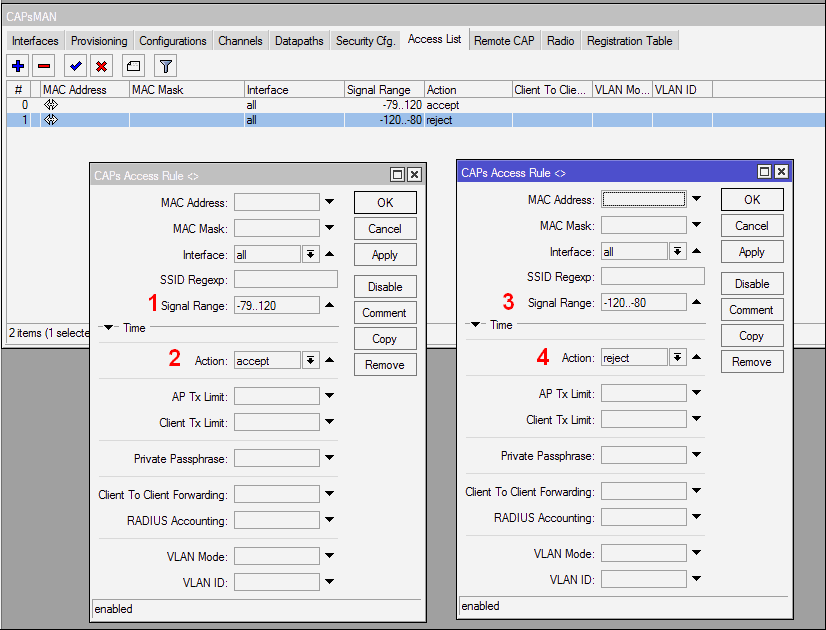 Настройка бесшовного wifi mikrotik