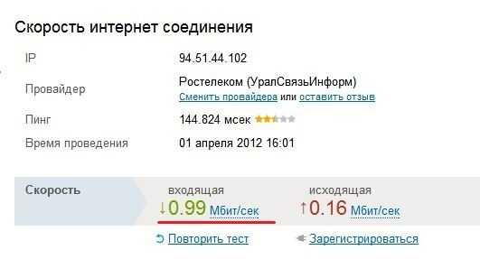 Как определить нормальную скорость интернета